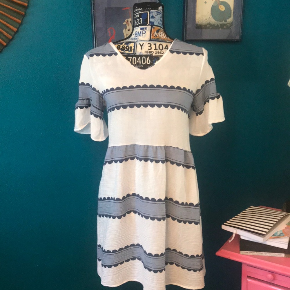 Keyhole Back High Waist Dress